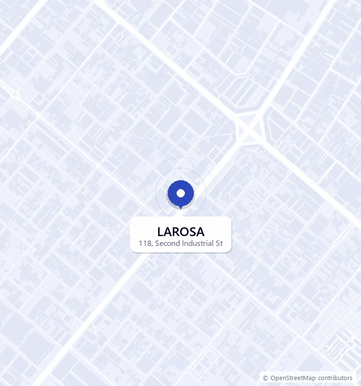 Map of Industrial Area 2, Sharjah, with the LAROSA works marked
